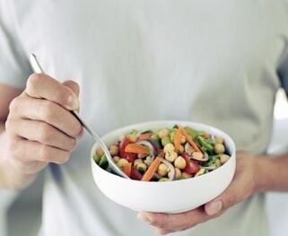 A man uses useful food to increase potency