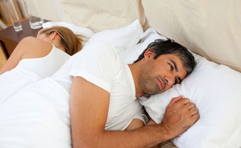 A man has problems with potency